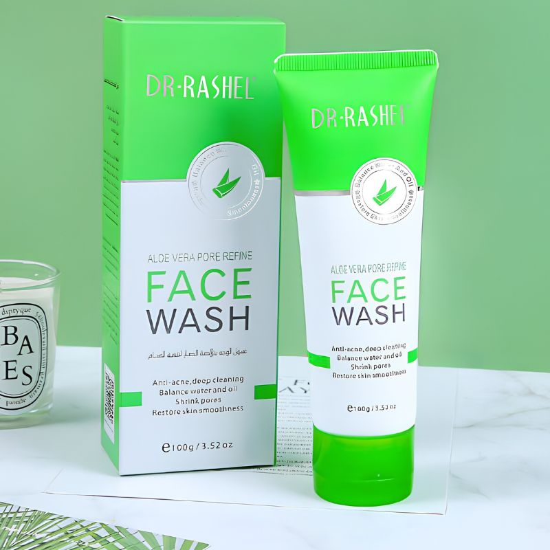 Aloe Vera Pore Refining DR. RASHEL Face Wash | Deep Cleansing & Hydrating Facial Cleanser | 100g