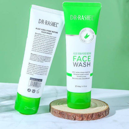 Aloe Vera Pore Refining DR. RASHEL Face Wash | Deep Cleansing & Hydrating Facial Cleanser | 100g