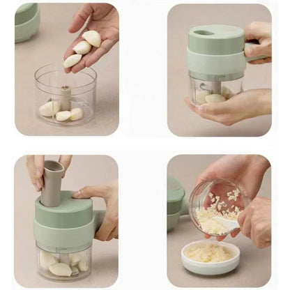 Electric Food Chopper & Vegetable Cutter | Multifunctional USB Rechargeable Food Processor | Chopping, Slicing, Grating & Grinding